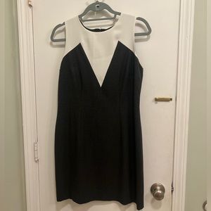 Ann Taylor Dress (10 Petite), Dark Grey with White Collar
